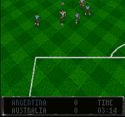World Cup Striker (Europe) (En,Fr,De) In game screenshot